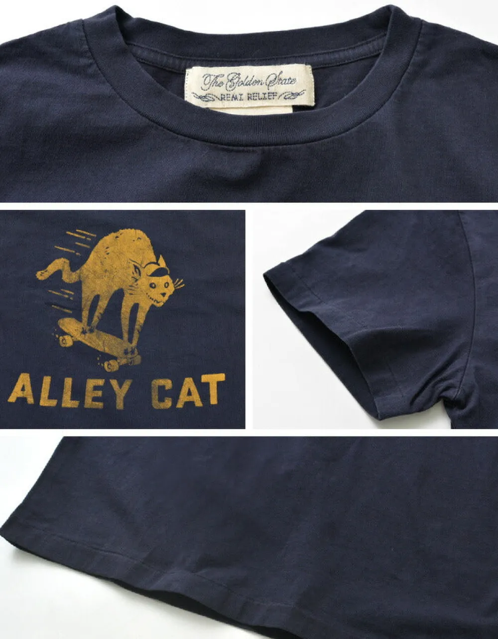 REMI RELIEF T-Shirts^/ LW processed T-shirt (ALLEY CAT)