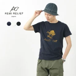 REMI RELIEF T-Shirts^/ LW processed T-shirt (ALLEY CAT)