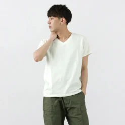 REMI RELIEF T-Shirts^/ LW processed V-neck T-shirt