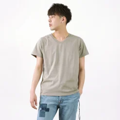 REMI RELIEF T-Shirts^/ LW processed V-neck T-shirt