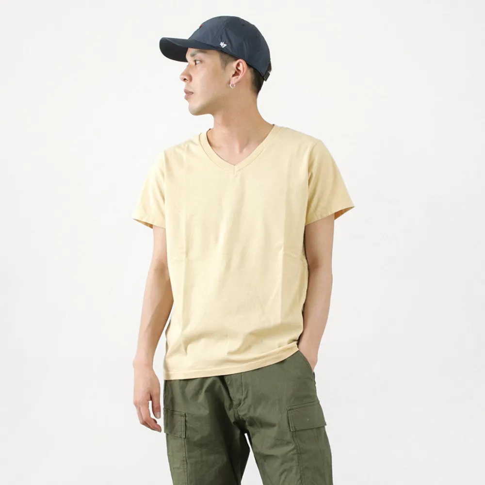 REMI RELIEF T-Shirts^/ LW processed V-neck T-shirt