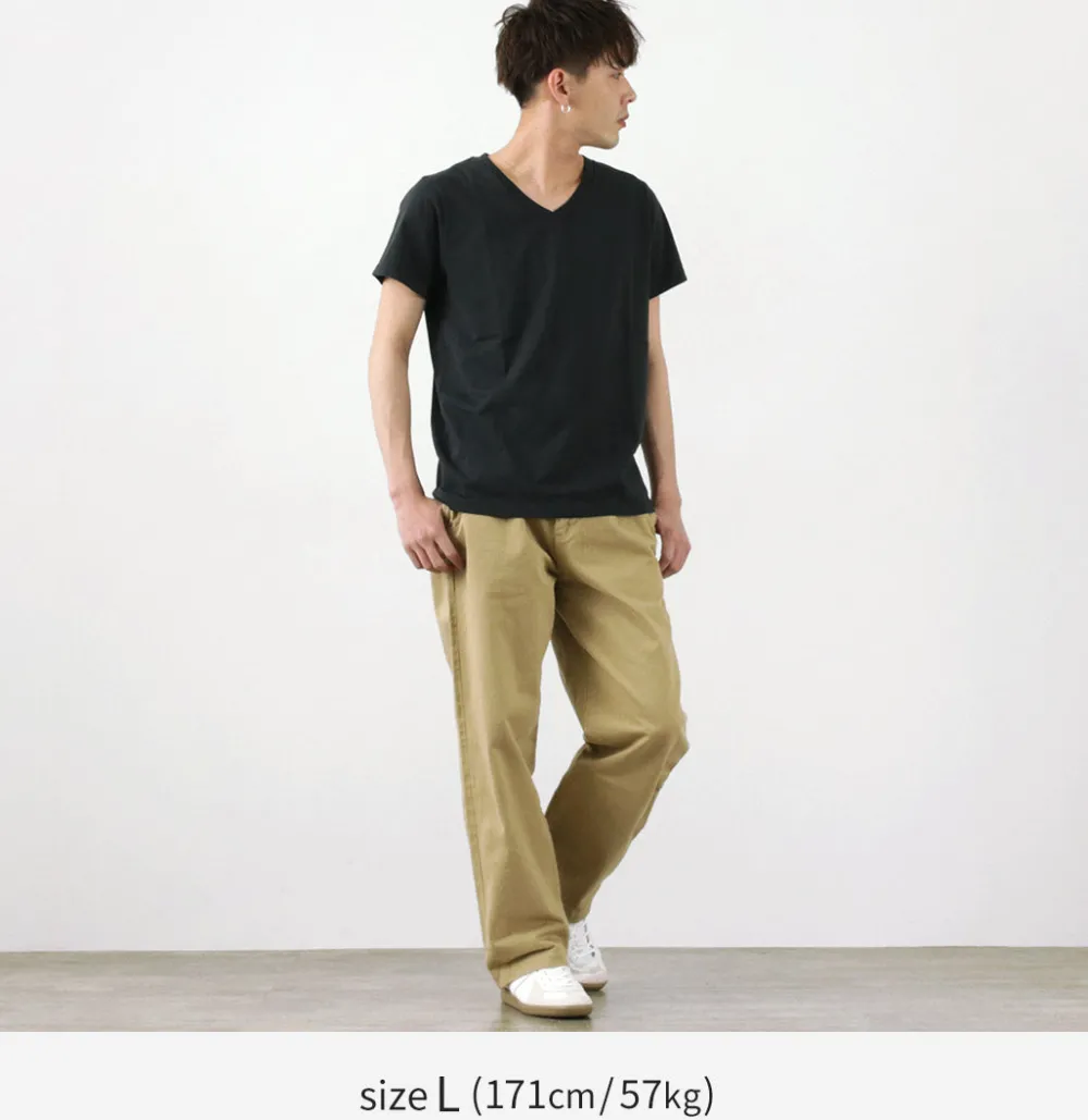 REMI RELIEF T-Shirts^/ LW processed V-neck T-shirt