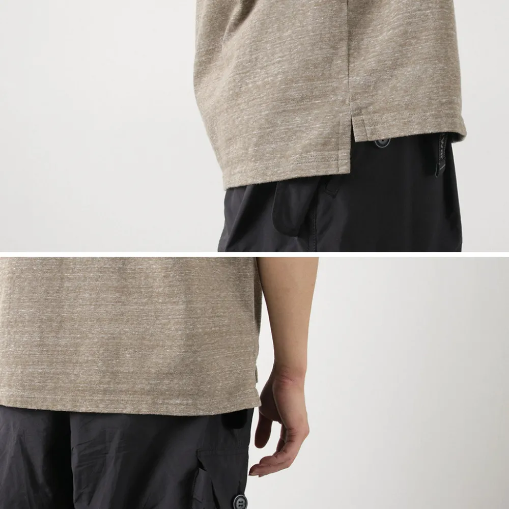 REMI RELIEF T-Shirts^/ Melange jersey short sleeve pocket T-shirt