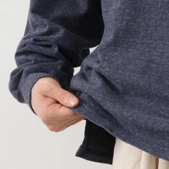 REMI RELIEF T-Shirts^/ Melange jersey long sleeve pocket T-shirt