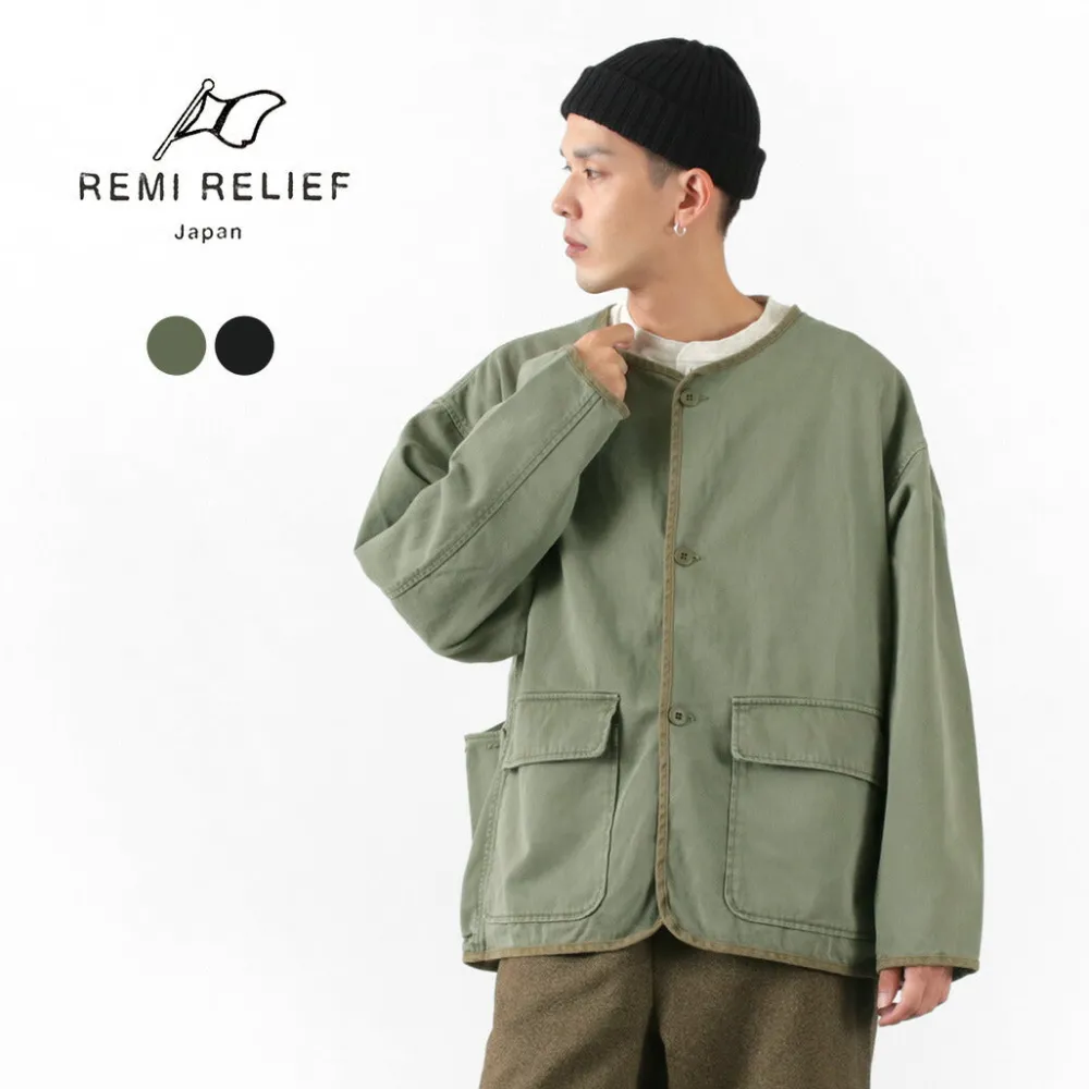 REMI RELIEF Jackets^/ Military satin Jacket