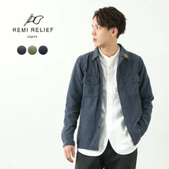 REMI RELIEF Jackets^/ Military Shirt (Flower Studded)