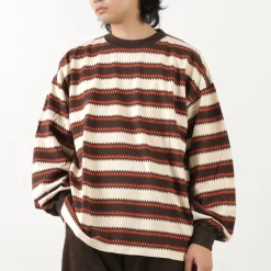 REMI RELIEF T-Shirts^/ Native Striped Long Tee