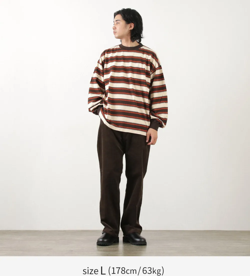 REMI RELIEF T-Shirts^/ Native Striped Long Tee