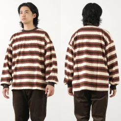 REMI RELIEF T-Shirts^/ Native Striped Long Tee
