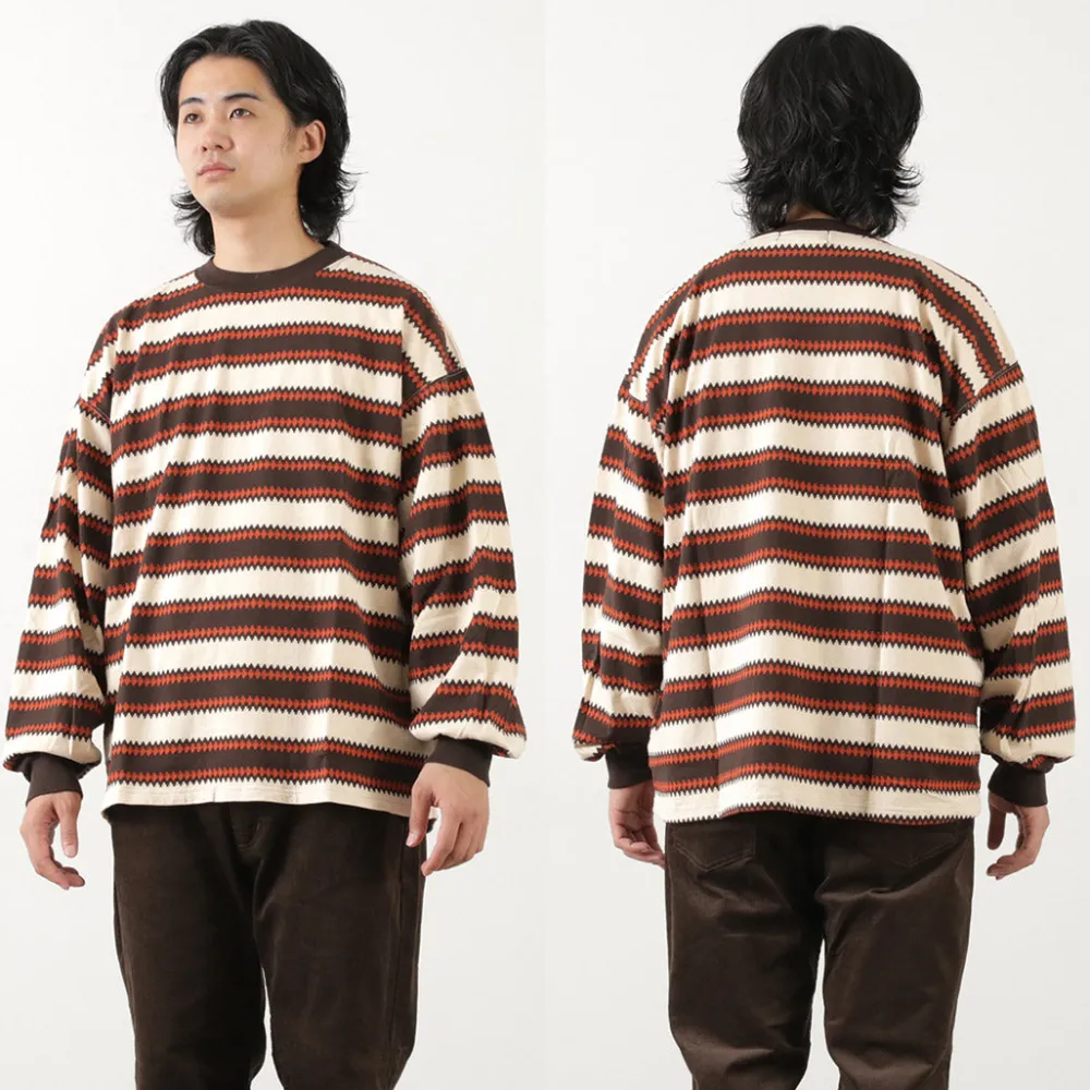 REMI RELIEF T-Shirts^/ Native Striped Long Tee