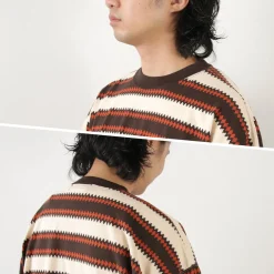 REMI RELIEF T-Shirts^/ Native Striped Long Tee