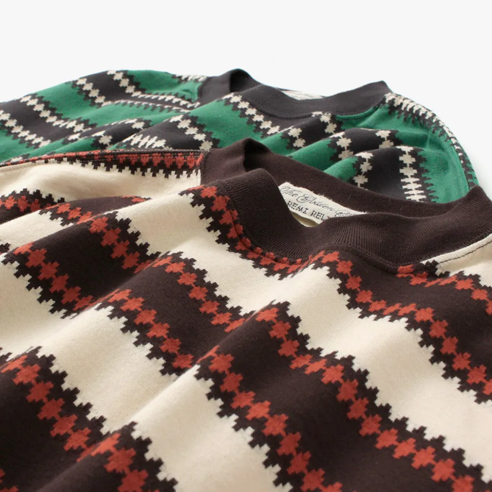 REMI RELIEF T-Shirts^/ Native Striped Long Tee