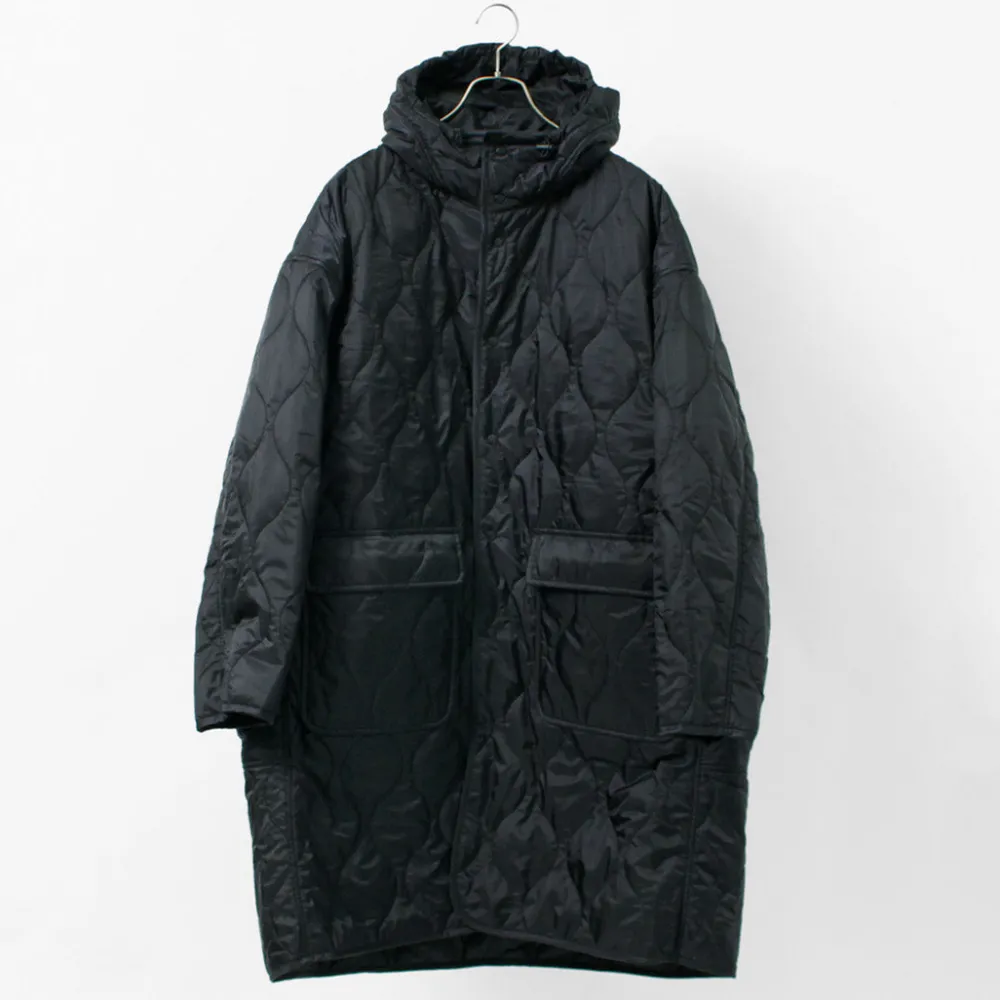 REMI RELIEF Coats^/ Nylon Rip Gourd Quilted Coat Hoodie