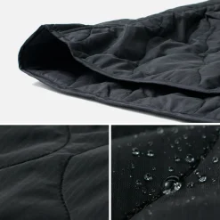 REMI RELIEF Coats^/ Nylon Rip Gourd Quilted Coat Hoodie