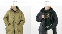 REMI RELIEF Coats^/ Nylon Rip Gourd Quilted Coat Hoodie
