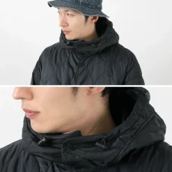REMI RELIEF Coats^/ Nylon Rip Gourd Quilted Coat Hoodie