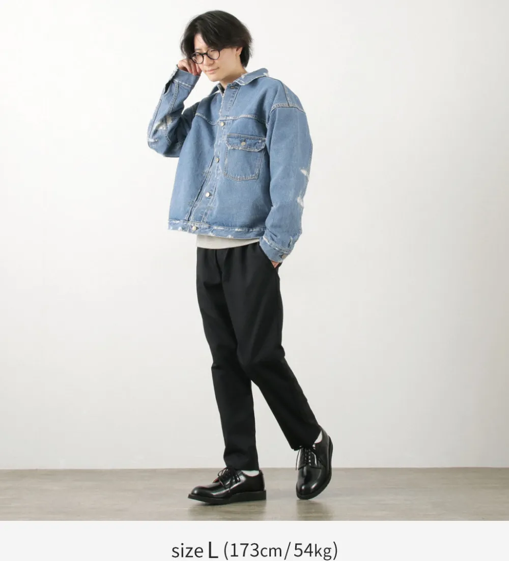 REMI RELIEF Jackets^/ 14OZ DENIM 1st JKT (repaired) blue