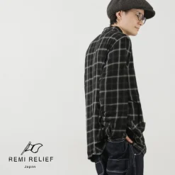 REMI RELIEF Shirts^/ Rayon Plaid Shirt