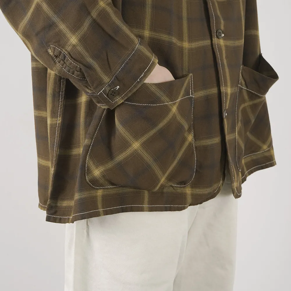 REMI RELIEF Shirts^/ Rayon Plaid Shirt