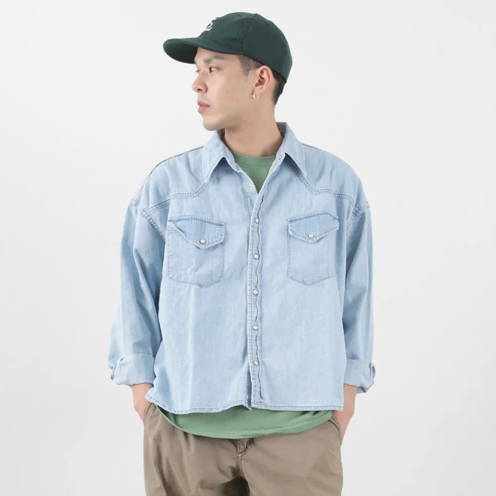 REMI RELIEF Shirts^/ SHORT DENIM WESTERN SHIRT