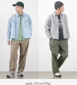 REMI RELIEF Shirts^/ SHORT DENIM WESTERN SHIRT