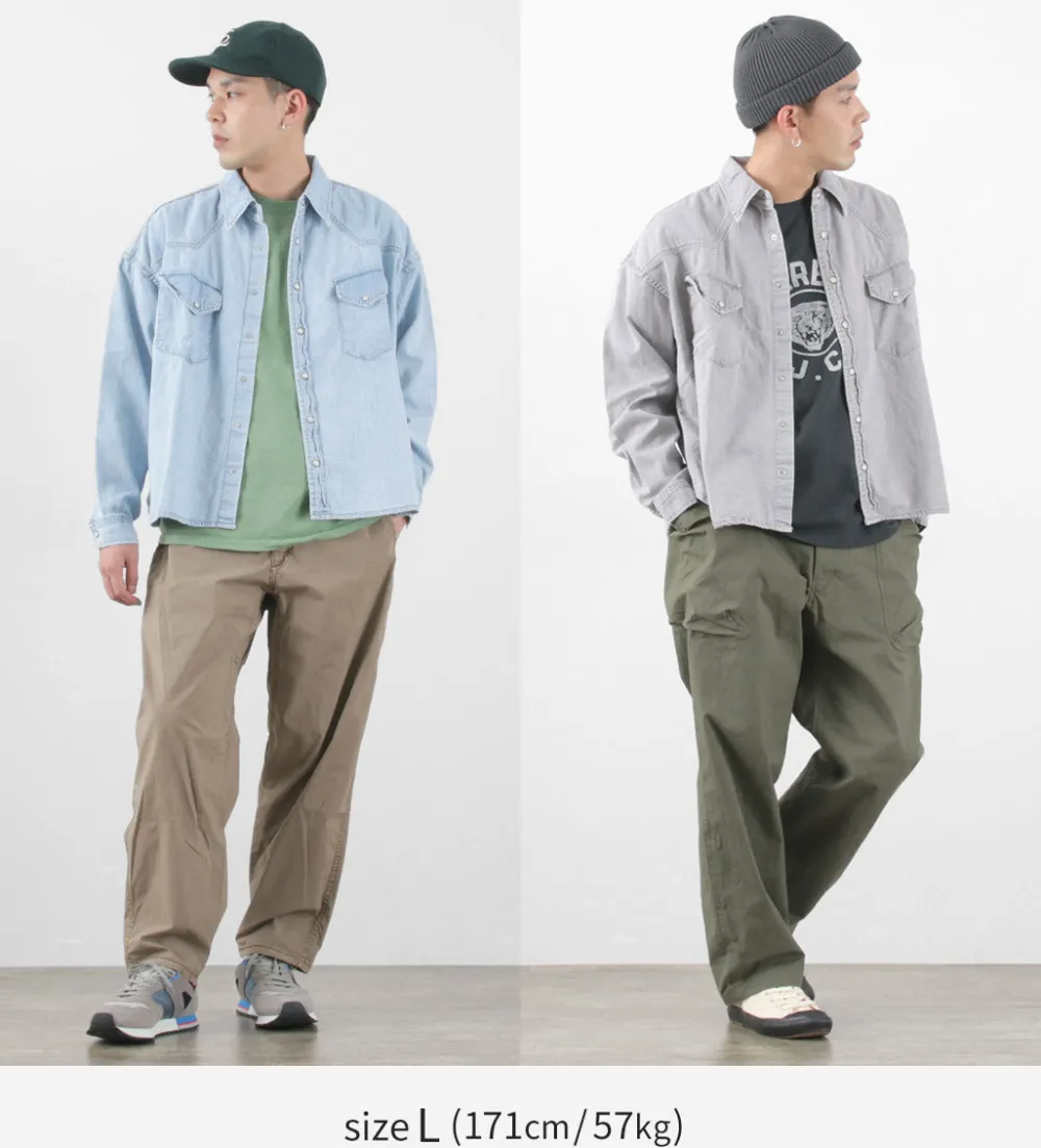 REMI RELIEF Shirts^/ SHORT DENIM WESTERN SHIRT