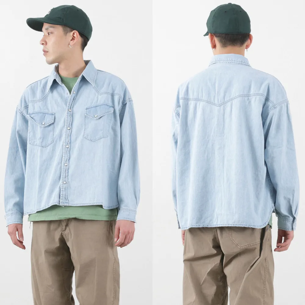 REMI RELIEF Shirts^/ SHORT DENIM WESTERN SHIRT