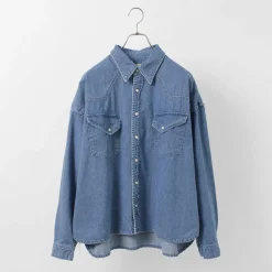 REMI RELIEF Shirts^/ SHORT DENIM WESTERN SHIRT