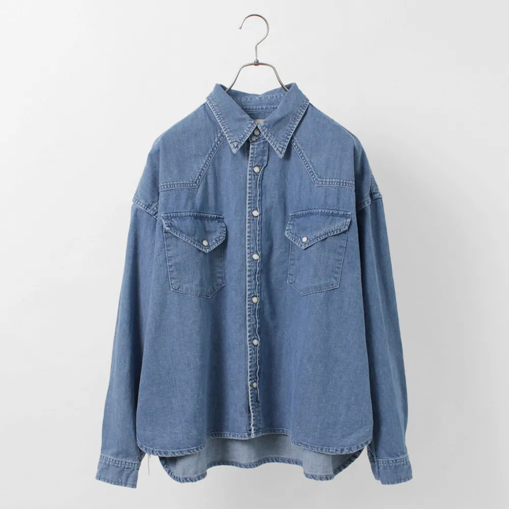 REMI RELIEF Shirts^/ SHORT DENIM WESTERN SHIRT
