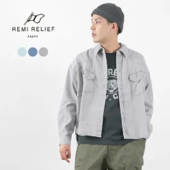 REMI RELIEF Shirts^/ SHORT DENIM WESTERN SHIRT