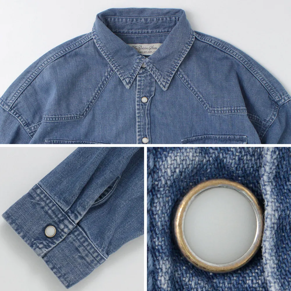REMI RELIEF Shirts^/ SHORT DENIM WESTERN SHIRT
