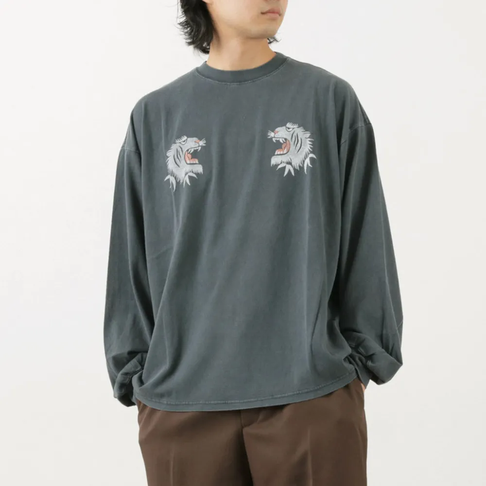 REMI RELIEF T-Shirts^/ Special Order HARD Special Processing 20 Jersey Long Sleeve T-Shirt (Tiger Pattern)