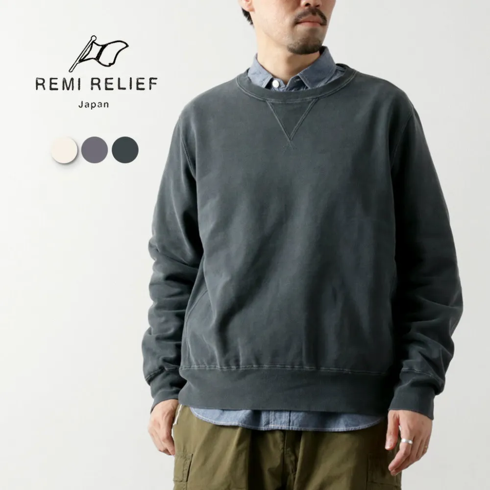 REMI RELIEF Sweatshirts^/ SP-Finished Pile Crew (Solid Color)
