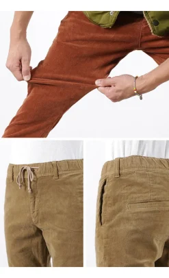 REMI RELIEF Trousers^/ Stretch Corduroy Easy Pants