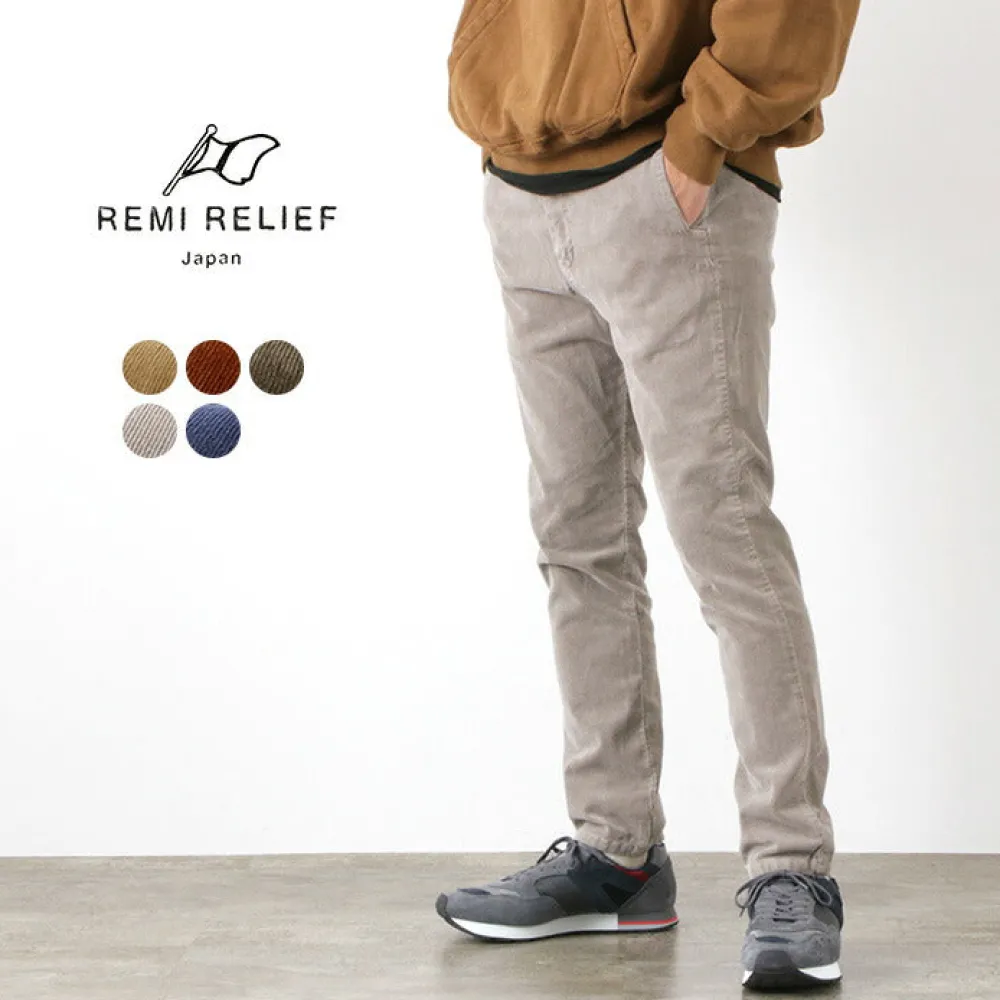 REMI RELIEF Trousers^/ Stretch Corduroy Easy Pants