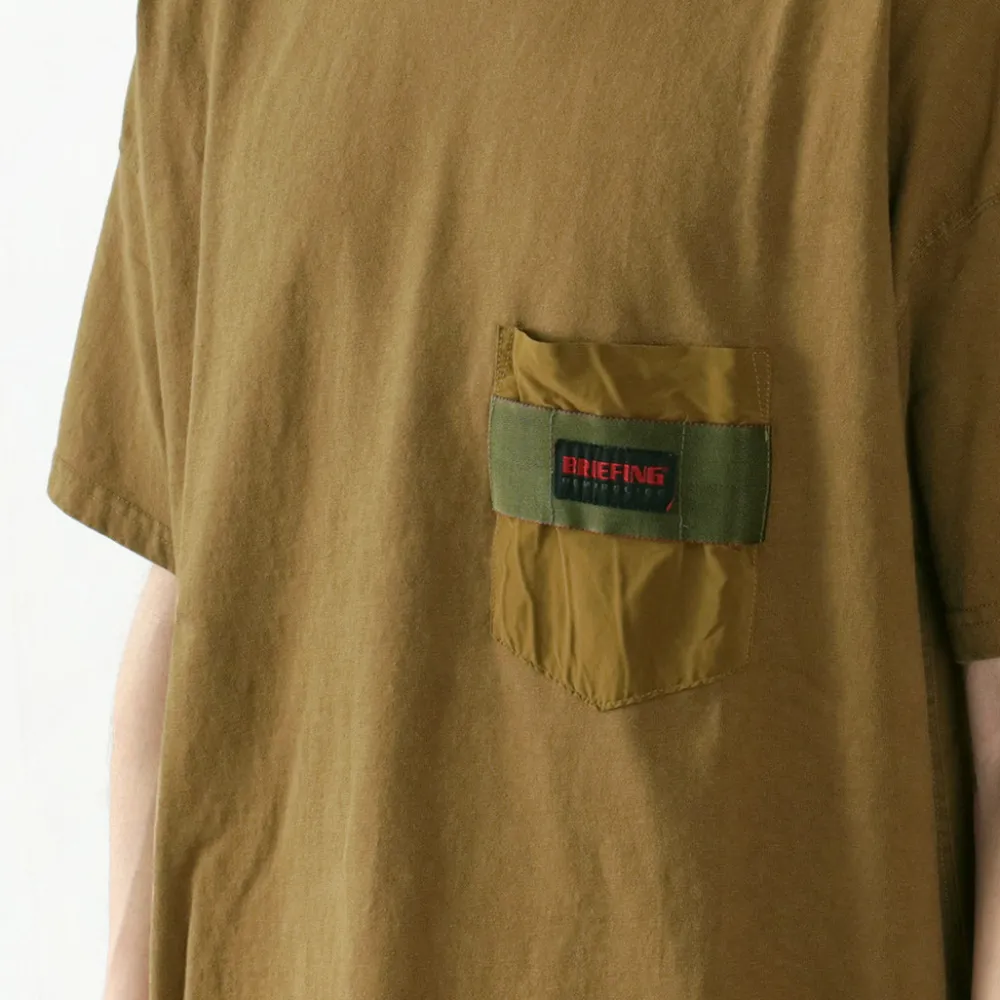REMI RELIEF T-Shirts^x BRIEFING / Collaboration jersey pocket T-shirt