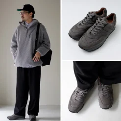 REPRODUCTION OF FOUND Sneakers^/ French Trainers Italian Nubuck Leather