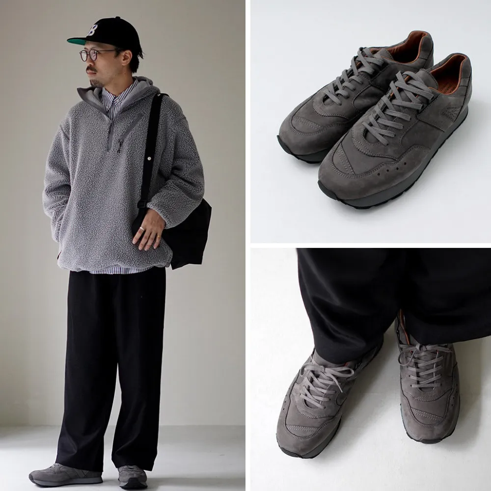 REPRODUCTION OF FOUND Sneakers^/ French Trainers Italian Nubuck Leather