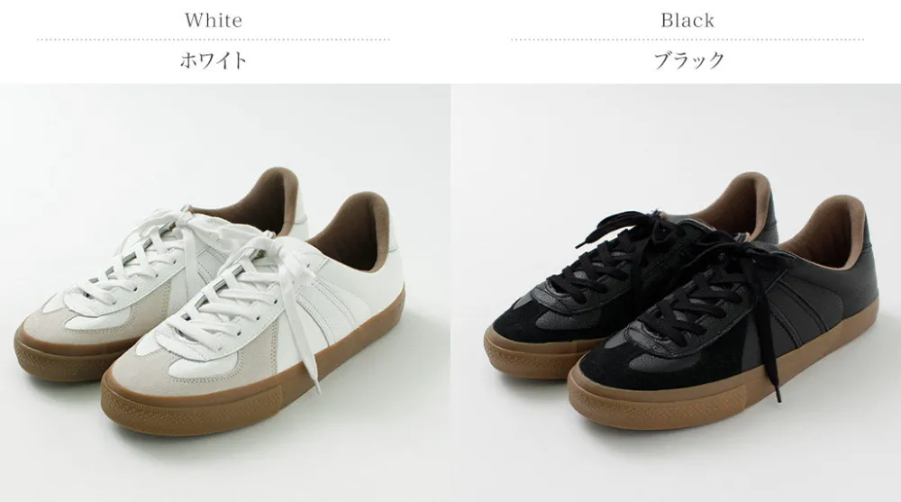 REPRODUCTION OF FOUND Sneakers^/ German military trainers Shrink leather Sneaker
