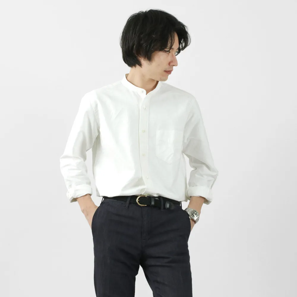 ROCOCO Shirts^/ American Ox Band Collar Shirt