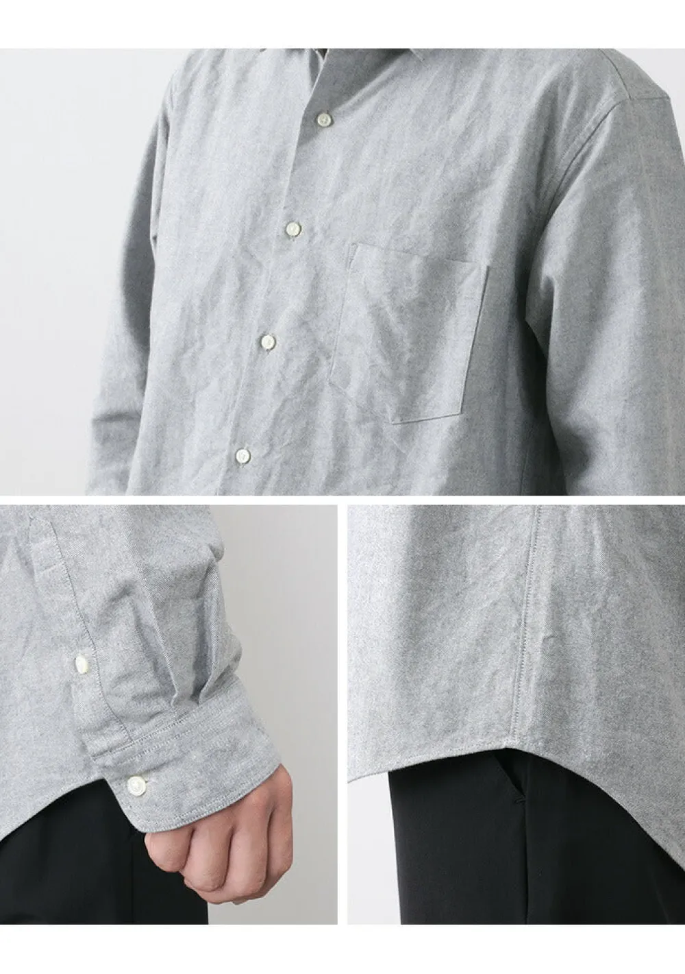 ROCOCO Shirts^/ American Ox Wide Shirt Regular Collar