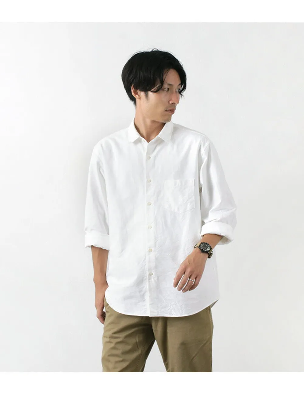 ROCOCO Shirts^/ American Ox Wide Shirt Regular Collar