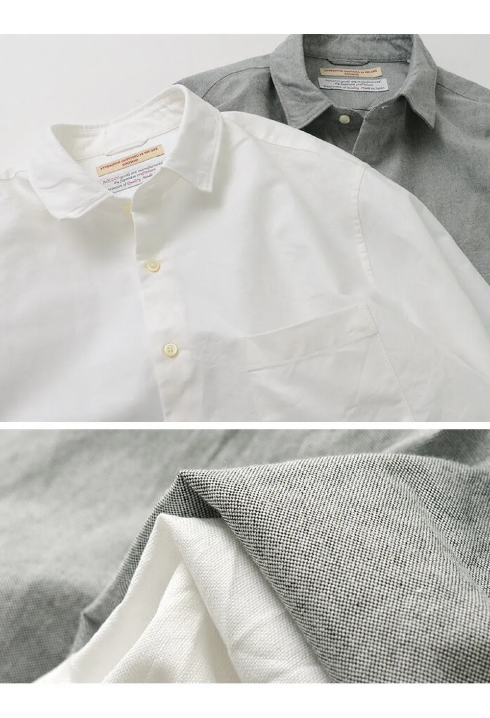 ROCOCO Shirts^/ American Ox Wide Shirt Regular Collar