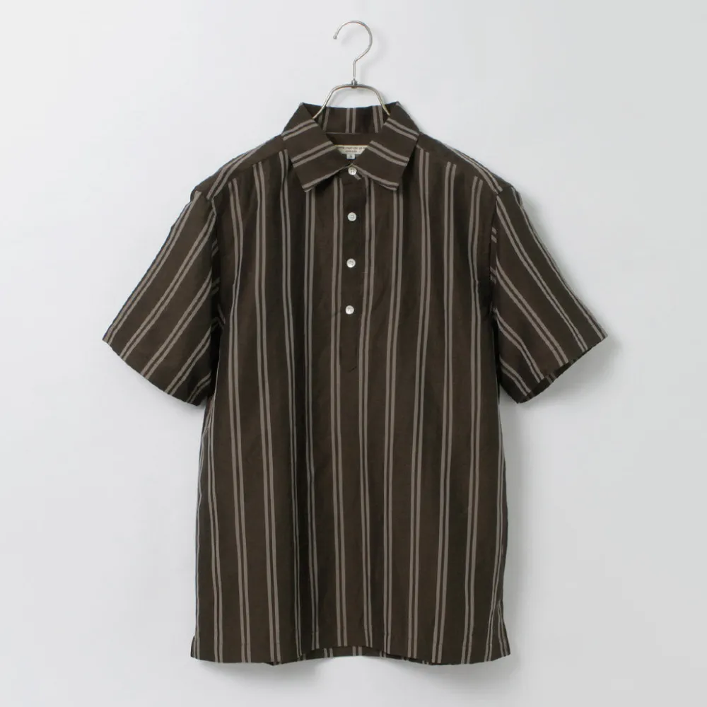 ROCOCO Shirts^/ Cupro linen woven poloshirt