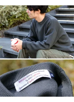 ROCOCO Knits^/ Extra Fine Merino 25oz Heavyweight Crew