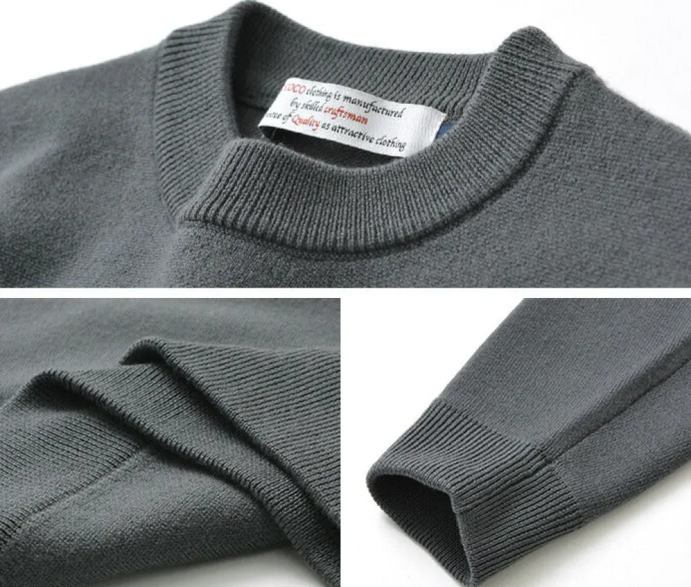 ROCOCO Knits^/ Extra Fine Merino 25oz Heavyweight Crew