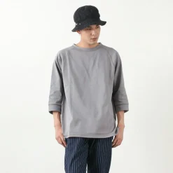 ROCOCO T-Shirts^/ Hemmed Jersey Cotton Crew Neck Cut & Sew