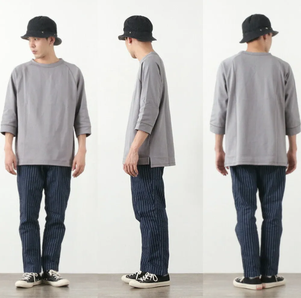 ROCOCO T-Shirts^/ Hemmed Jersey Cotton Crew Neck Cut & Sew