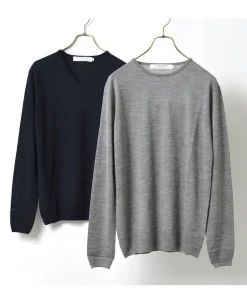 ROCOCO Knits^/ Italian Extra Fine Merino Wool 14GG High Gauge Knits