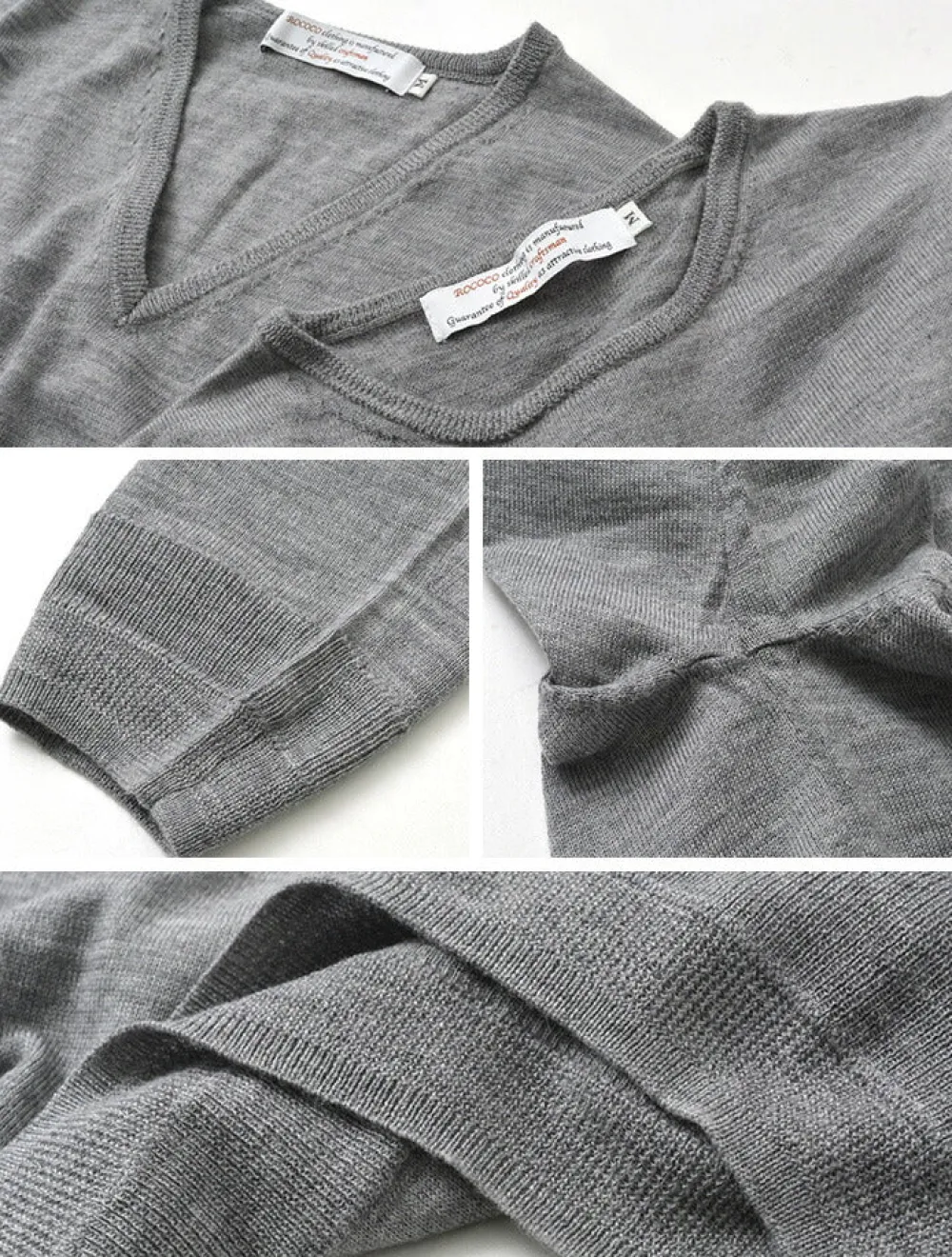 ROCOCO Knits^/ Italian Extra Fine Merino Wool 14GG High Gauge Knits